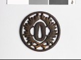 Tsuba with two leaves (EAX.10290)