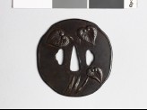 Tsuba with aoi, or hollyhock leaves