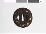 Tsuba with trailing stems and seed pods