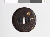 Tsuba with stream and plants (EAX.10304)