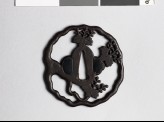 Tsuba with gosan-no-kiri, or paulownia leaves