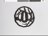 Tsuba with blossoming plum branches (EAX.10311)