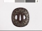 Tsuba with kiri, or paulownia, leaves