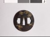 Tsuba with flowers and scrolls (EAX.10319)