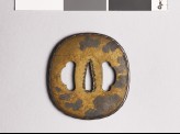 Tsuba with smilax tendrils