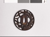 Tsuba with leafy plants