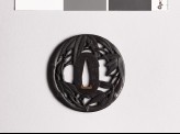 Tsuba with bamboo