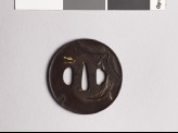 Tsuba with New Year decorations and leaves (EAX.10326)