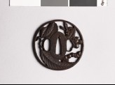 Tsuba with tree and hornet