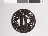 Tsuba with leaves