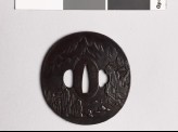 Tsuba with Chinese-style landscape (EAX.10346)