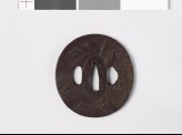 Tsuba with Chinese-style landscapes