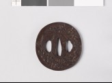 Tsuba with plum blossom