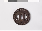 Tsuba with maple leaves