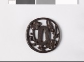 Tsuba with plum blossoms