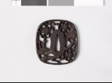 Tsuba with plum blossom