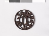 Tsuba with peony sprays (EAX.10365)