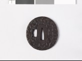 Tsuba with cherry blossoms