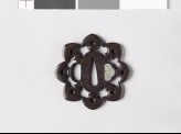 Eight-lobed tsuba with arrow-heads