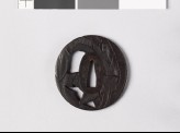 Tsuba with banana leaves