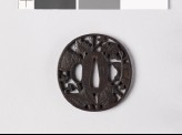 Tsuba with begonia plant (EAX.10385)