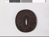 Tsuba with dragon, cloud, and waves