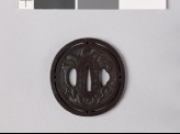 Tsuba with dragon and sacred pearl