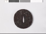 Tsuba in the form of a peony flower (EAX.10405)