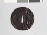 Mokkō-shaped tsuba with tomato plant (EAX.10409)