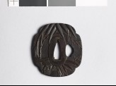 Mokkō-shaped tsuba with bamboo