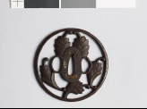 Tsuba with myōga, or ginger shoots (EAX.10435)