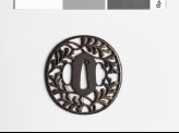 Tsuba with yarrow sprays (EAX.10444)