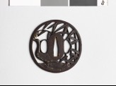 Tsuba with goose amongst susuki grass (EAX.10448)