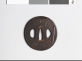 Tsuba with bamboo