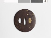 Tsuba with chrysanthemum leaves (EAX.10451)