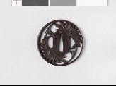 Round tsuba with stylized chrysanthemum flowers (EAX.10484)