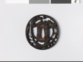 Tsuba with clematis flowers (EAX.10498)