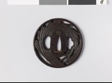 Round tsuba with horsetail stems (EAX.10505)