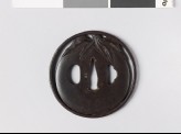 Round tsuba with egg-fruit