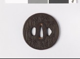 Tsuba with bamboo stems