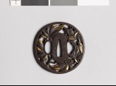 Tsuba with branches and leaves from a maple tree (EAX.10534)