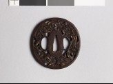 Tsuba with clematis flowers (EAX.10541)