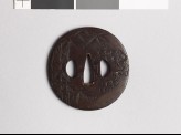 Tsuba with bamboo and cherry (EAX.10545)