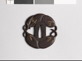 Tsuba with five nasubi, or egg fruits