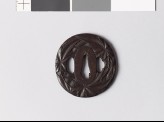 Tsuba with maple leaves (EAX.10582)