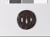 Tsuba with maple leaves