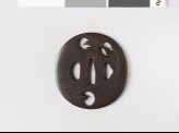 Lenticular tsuba with egg fruits