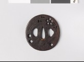 Tsuba with cherry blossoms (EAX.10596)