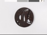 Tsuba with kammuri, or noble's headgear