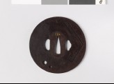 Tsuba with character representing thunder (EAX.10604)